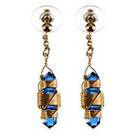 Buddha Maitreya The Christ Etheric Weaver® Earrings in 12k Gold-Fill Wire - Quartz Crystal Vibrational Healing Tools