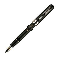 Conklin Mark Twain Crescent Black Chase with Rose Gold Trim Fine Fountain Pen