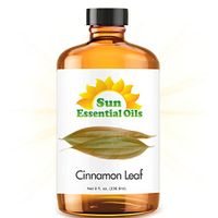 Cinnamon Leaf Essential Oil (Huge 8oz Bottle) Bulk Cinnamon Leaf Oil - 8 Ounce