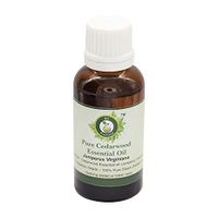 Cedarwood Essential Oil | Juniperus Virginiana | Cedarwood Oil | For Body | For Hair | Pure Cedarwood Oil | 100% Pure Natural | Steam Distilled | Therapeutic Grade | 15ml | 0.507oz By R V Essential