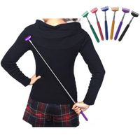Skango(TM) Wholesale Extendale Telescoping / Telescopic Metal Back Scratcher with Soft Cushion Grip Head & Handle Retractable Green