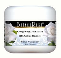 Ginkgo Biloba Leaf Extract (24% Ginkgo Flavones) - Salve Ointment (2 oz, ZIN: 514353)