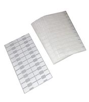 1000 Pieces White + 24 Pieces Gold and Silver Jewelry Repair, Price and Indentification Tags/Tyvek Self Adhesive Rectangular Dumbbell/Barbell Jewelry Price Tags