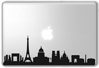 Paris Skyline - Apple Macbook Laptop Vinyl Sticker Decal
