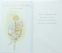RA001 Children's First Communion Greeting Card from Sponsor. Includes envelope.