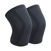 AiLike Heavy Duty 7mm Neoprene Knee Sleeves Compression Knee Brace Support for Weightlifting Powerlifting Squatting Crossfit Training Fitness (Black, L - for 14"-15" Patella Circumference)