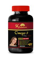 Omega 3 Fatty acids - Omega 8060 Fatty Acids 1500mg - Brain Booster - 1 Bottle 60 Softgels