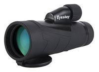 Tmouse One Hand Focus 12X50 High Powered Monocular for Watching, Waterproof, Fogproof-Black