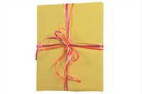 Premium Kraft Gift Wrap Paper Roll - Solid Matte - 50 Sq Ft (Mellow Yellow)