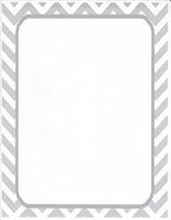 Grey Chevron Stationery Printer Paper 26 Sheets