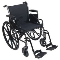 Sammons Preston Drive Cruiser III Lightweight, Dual Axle Wheelchair with Removable Height Adjustable Desk Arms (20" x 16" Legrests)