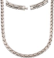 Elegant Titanium Magnetic Therapy Necklace Pain Relief for Neck Arthritis Migraine Headaches Shoulders and Back