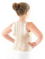 Neo G Kids Dorsolumbar Brace - Back Support for Early Juvenile Kyphosis, Rounded Shoulders, Posture Correction, Muscular Aches & Spasms - Fully Adjustable - Class 1 Medical Device – 1 Size - Tan