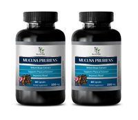 Mood Support Supplements - Velvet Beans - MUCUNA PRURIENS Extract - Memory and Nerve Support - 2 Bottles 120 Capsules