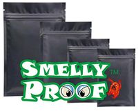 3000 Pcs 4Mil Matte Black 3" x 4.5” Smell Proof Zip Lock Bag Stinky Proof Odor Ziplock Pouch Built with airtight Zipper Smelly Proof, Best to use for Packaging Smelly Products