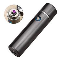Revolutionary Flameless Plasma Beam Lighter - Rechargeable - Windproof - Splashproof - Redesigned - Pipes - Bowls - Cigars - Butane/Chemical Free (Gunmetal)