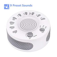 White Noise Machine for Sleeping- Portable Sleep Therapy Soother with 9 Natural Soothing Sounds and USB or Battery Powered for Baby/Kids/Adults, Noise Cancelling for Office/Yoga/Travel