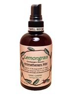 Hank's Garden Lemongrass Aromatherapy Body and Room Mist Spray (Cymbopogon flexuosus) - 100% Pure Essential Oils, Organic, Vegan, Biodegradable, Non GMO, No Palm Oil, Earth Friendly (8 oz)