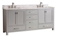 Avanity Modero 72 in. Double Vanity Combo in Chilled Gray finish