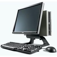 Dell Optiplex 760 USFF AIO All-In-One with a Dell P170S 17" LCD Monitor Intel Core 2 Duo E7300 @ 2.66 GHz, Windows Vista Business 64 Bit, 2 GB RAM, 80 GB HDD