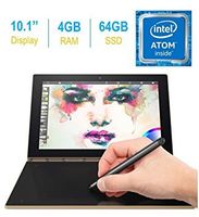 2017 Newest Lenovo Yoga Book 10.1-inch FHD Touch IPS 2-in-1 Tablet PC, Intel Atom x5-Z8550 1.44GHz, 4GB DDR3 RAM, 64GB SSD, Bluetooth, HD Graphics 400, Android 6.0.1 Marshmallow OS- Champagne Gold