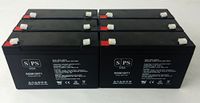 SPS Brand 6V 12Ah Emergency Light Replacement Battery for Carpenter Watchman 610850R000 (6 Pack)
