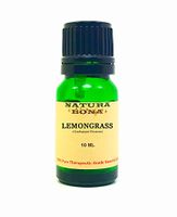 Lemongrass Essential Oil - 100% Pure Organic Therapeutic Grade Cymbopogon Flexuosus Oil in a 10ml UV Protected Green Glass Euro Dropper Bottle. (Lemongrass)