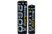 4 x AAA (1100 mAh) + 4 x AA (2600 mAh) AccuPower AccuLoop-X NiMH Battery Combo