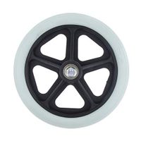dailymall Wheelchair Front Casters, Walker Wheels Replacement 6 inch Wheels – Black/Gray - Gray 7 inch