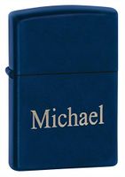 Personalized Zippo Navy Matte Lighter with Free Engraving