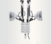 500W Double Head TDP Heat Lamp Electromagnetic Light Mineral Therapy Apparatus for Pain Relief Floor Stand Type