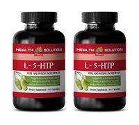 Serotonin Supplements - L-5-HTP - Supports Emotional Well Being & Positive Mood - Sleeping aid Natural - 2 Bottles (120 Capsules)