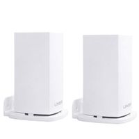 HOLACA Wall Mount Bracket Wall Mount Stand Holder for Linksys Velop Home Mesh WiFi System (AC1300 Dual-Band) with Easy Installation and Space-Saving