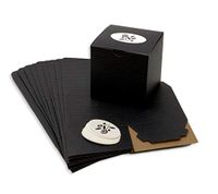 Premium Gift Boxes - Set of 10 Includes Custom Candy Stickers. Small Gift Boxes for Candy, Cookies, Cupcakes, Coffee Mugs, and More. (Black, Blank)
