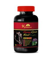 male enhancing pills erection natural - HORNY GOAT WEED - EPIMEDIUM 1560MG - ALL NATURAL PREMIUM HERBAL BLEND - PROMOTES HEALTHY SEXUAL VITALITY - horny goat weed and l arginine - 1 Bottle (60 Capsule