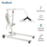 ProHeal Electric Lift - Safe and Easy Full Body Patient Transfer Lifter for Home Use and Facilities - Floor, Low Bed and Chair Lifting, 500 Pound Weight Capacity, 6 Point Spreader Bar