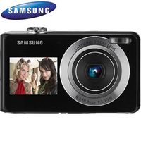 Samsung PL100 12.2 MP Dual Screen Digital Camera Black