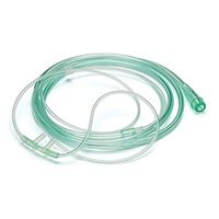 HD HOUDELL High-Flow Soft Oxygen Cannula, Standard Connector 6.6 Feet, Green Tubing - 3 Pack