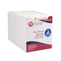 Non-Woven Sponges, Sterile, 4 Ply 2's - 2x2 - 50/Box