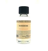 Pure Perfume Oil for Perfume Making, Personal Body Oil, Soap, Candle Making & Incense; Splash-On Clear Glass Bottle. Premium Quality Undiluted & Alcohol Free (1oz, Tuberose)