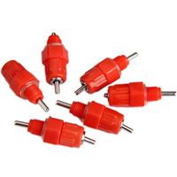 ❤Ywoow❤ 🍀 10Pcs Poultry Water Drinking Nipples Duck Chicken Hen Feeding Screw in Drinker