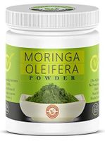 Moringa Leaves Powder- 16 Oz, 100% Pure & Natural , RAW, GREENISH LIKE LEAVES, NO PRESERVATIVE, NON GMO, Organically Grown