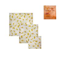 Jonerytime❤️Beeswax Food Wraps Assorted 3 Pack Eco Friendly Reusable Plastic Free Storage (E)