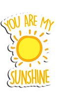You are My Sunshine Sticker Nature Stickers Waterbottle Sticker Tumblr Stickers Laptop Stickers Vinyl Stickers