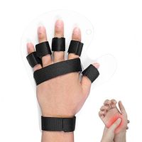ZJchao Finger Orthotics, Extended Type Fingerboard Stroke Hand Splint Training Support(White)