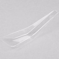 Fineline Settings 10-Piece Tiny Temptations Tensils Asian Zest Spoon, 5-Inch, Clear