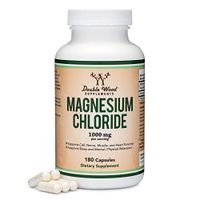 Magnesium Chloride (Cloruro De Magnesio) - 180 Capsules, 1,000mg Per Serving, for Sleep, Constipation, Digestion, Bone Health, and Relaxation - Made and Tested in The USA by Double Wood Supplements