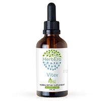 Vitex B120 Alcohol-Free Herbal Extract Tincture, Organic Vitex (Chaste Tree, Vitex Agnus-Castus) Dried Berry (4 fl oz)