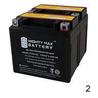 Mighty Max Battery YTX5L-BS Battery Replacement for Power Source 01-315 WP5L-BS - 2 Pack Brand Product