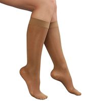 Advanced Orthopaedics Ladies Compression Knee High Socks, Fawn, Small